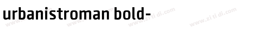 urbanistroman bold字体转换